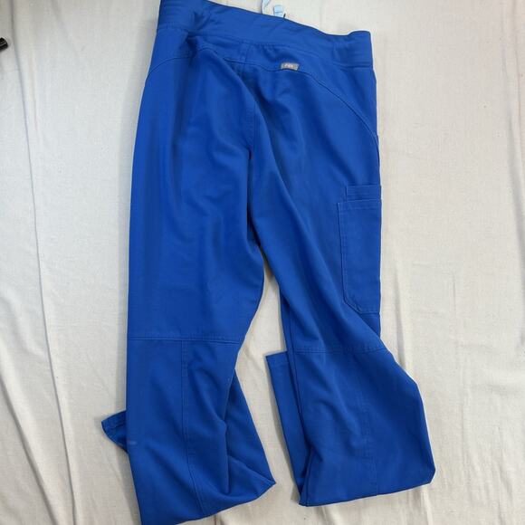 Figs Pants Womans Small Tall S/T Blue Technical Collection Scrubs Nurse - Picture 6 of 8